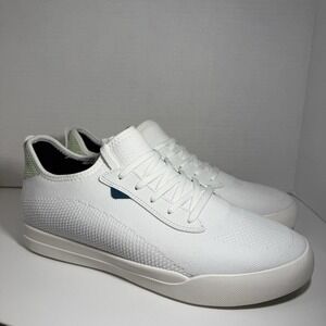 New Vessi Adult Weekend Sneakers - White/Lotus Green - Women's US Size 11M